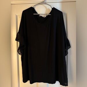 Calvin Klein ruffle sleeve blouse